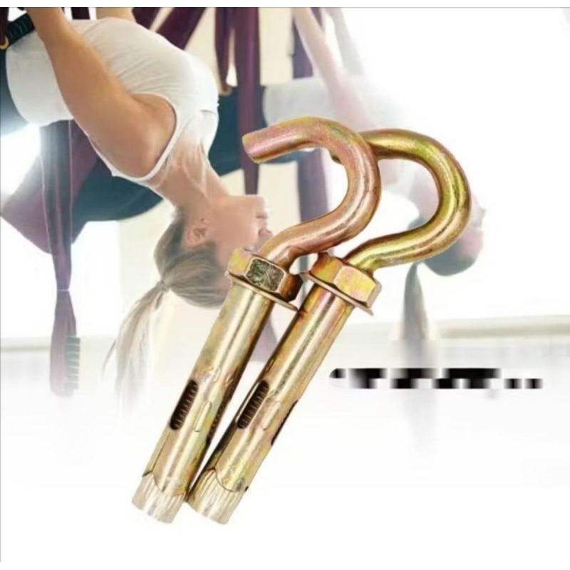 hook dynabolt m10x60 / hook eye bolt m10x60 / hook anchor bolt m10x60 / gantungan terbuka m10x60/ ho