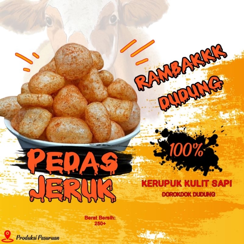 

Kerupuk kulit sapi | Rambak dorokdok DUDUNG 1 bal