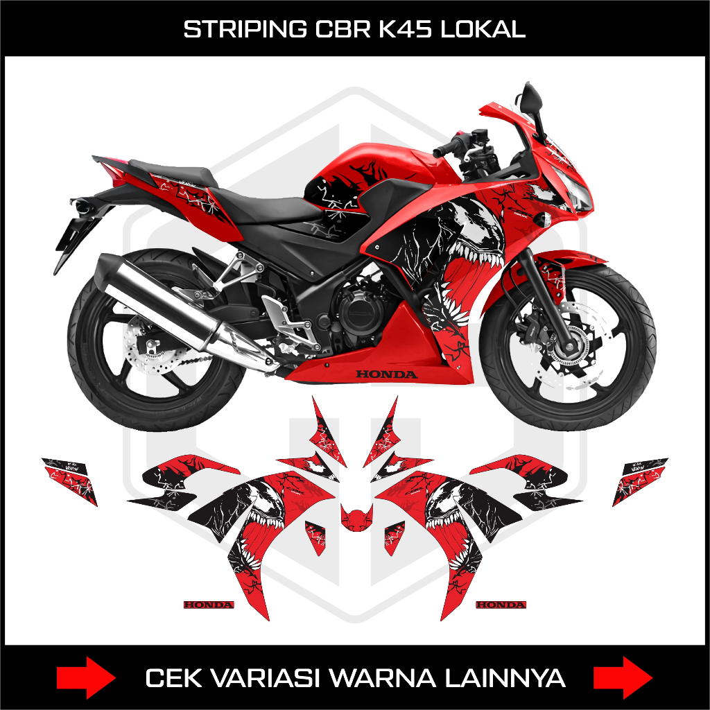STRIPING CBR 150 K45 LOKAL / DECAL STIKER HONDA CBR K45 LOKAL