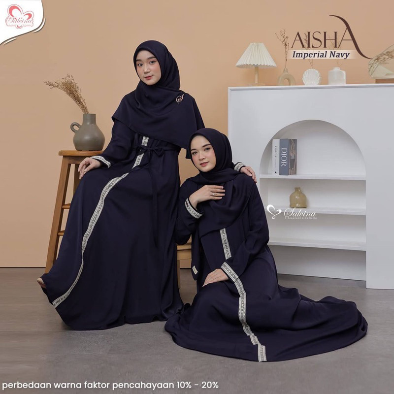 Aisha Abaya By Salvina Hijab / Abaya Muslimah syari / Abaya Premium / Abaya Polos