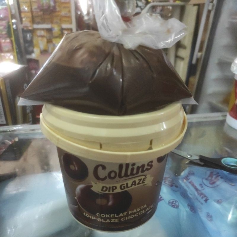 

Collins Dip Glaze COKLAT kemasan repage [250grm] PLASTIK