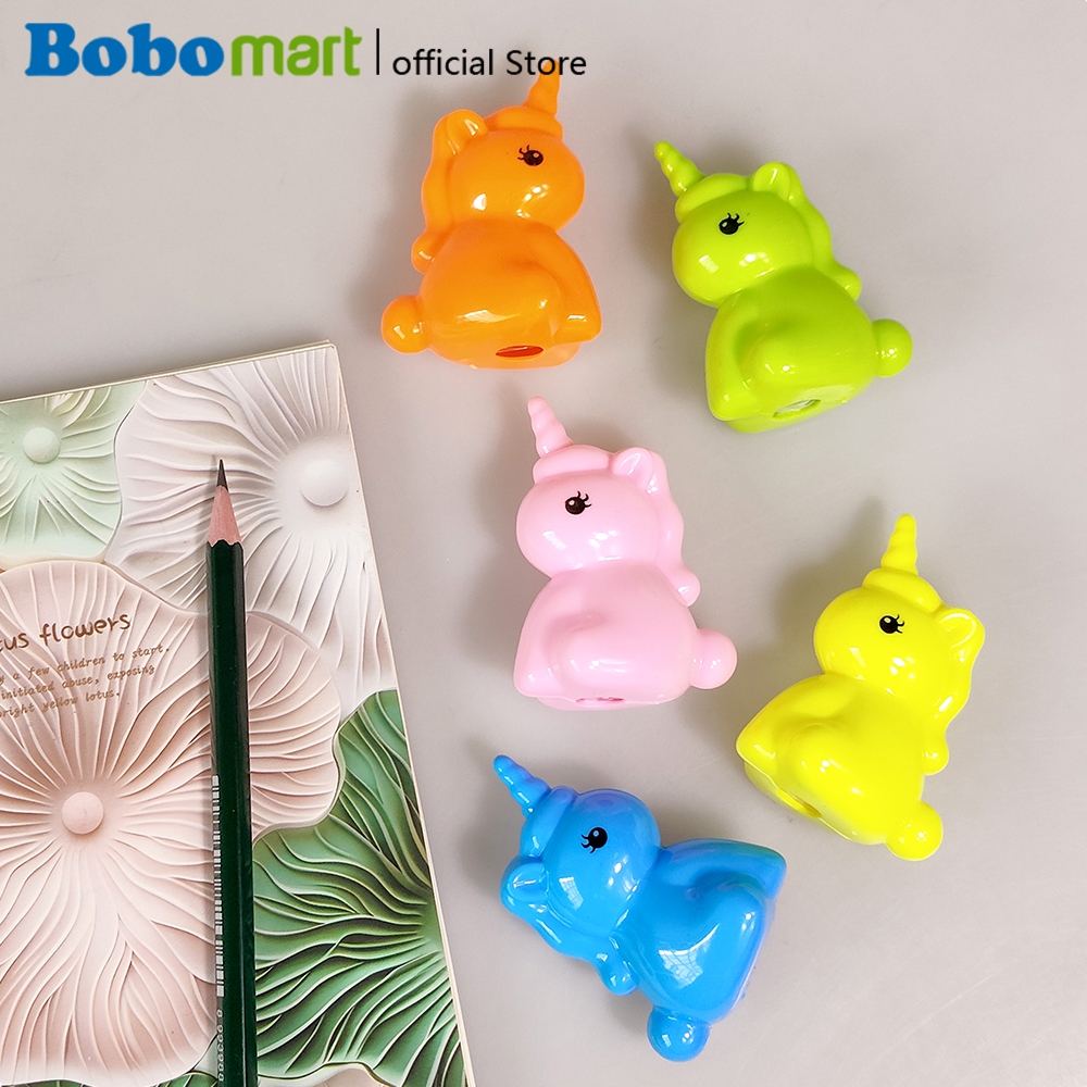 

BOBOMART Pencil Sharpener Karakter Unicorn LX8817, Rautan Pensil Lucu & Murah