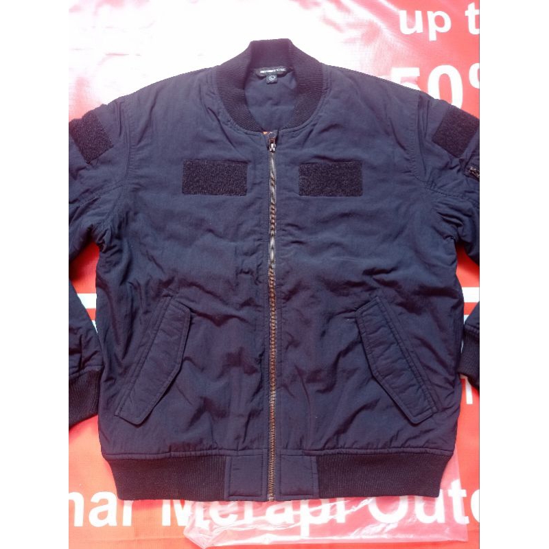 Jaket Bulang Bomber  Tactical Black Size L