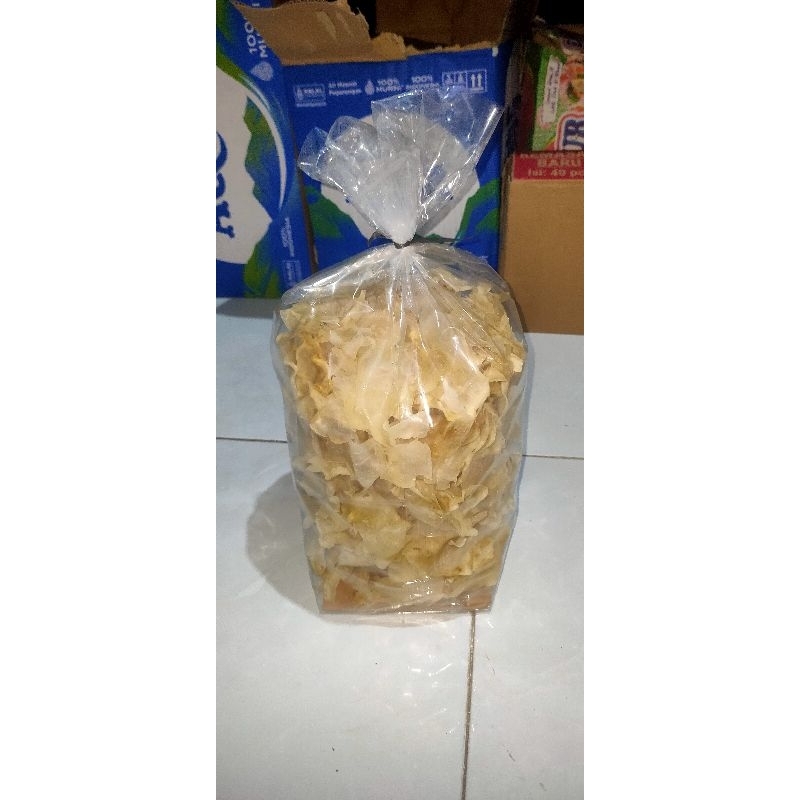 

kripik/krecekan gadung tipis siap goreng