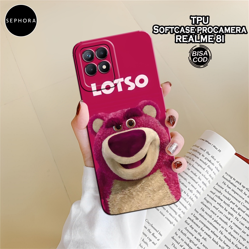 Case Realme 8i Terbaru - Fashion Case Lotso - Softcase Realme 8i Terbaru - Case Pro Camera - Casing 