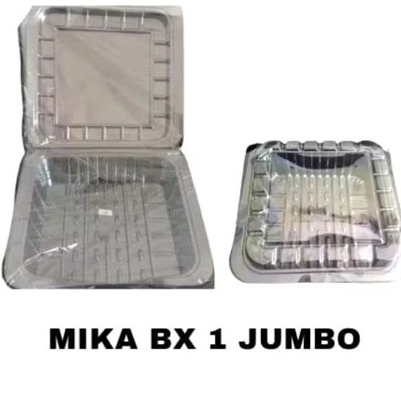 (5 pcs) MIKA BX 1 JUMBO / MIKA KUE BOLU KOTAK / BOX MIKA KUE BOLU BESAR / MIKA KOTAK MAKANAN BESAR