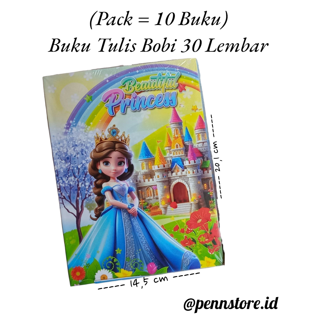

(Pack = 10 Buku) Buku Tulis Bobi 30 lembar isi 10 buku - Buku tulis anak sekolah