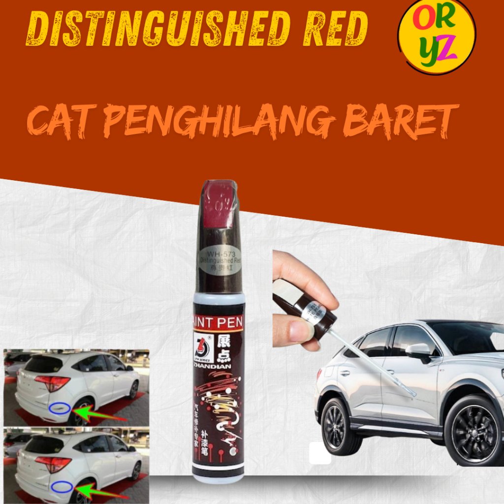 Cat Baret Mobil Motor Distinguished Red Spidol Merah Marun Merah Tua Cat Penghilang Baret Lecet Gore