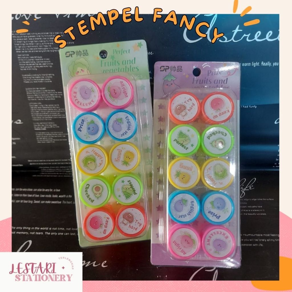 

Stempel Fancy Reward | Stempel Penilaian PAUD/TK | Cap Reward Untuk Paud/TK | Stempel Fancy Buah dan Sayur | Cap Fancy Penilaian