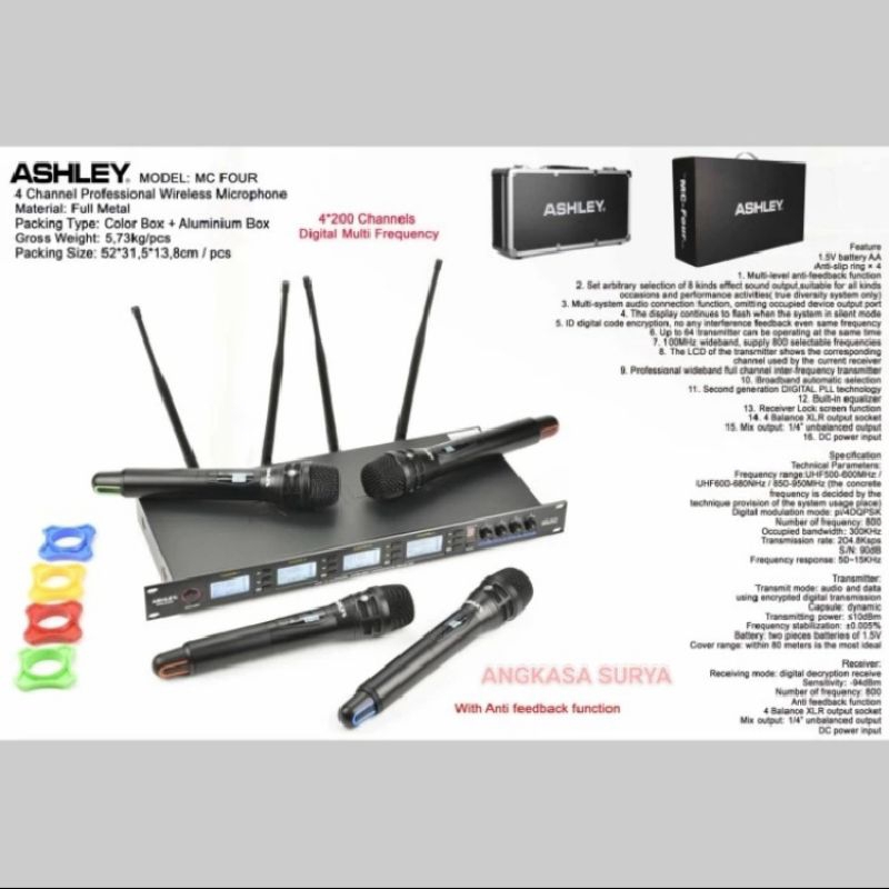 Mic wireless Ashley MC Four original 4mic
