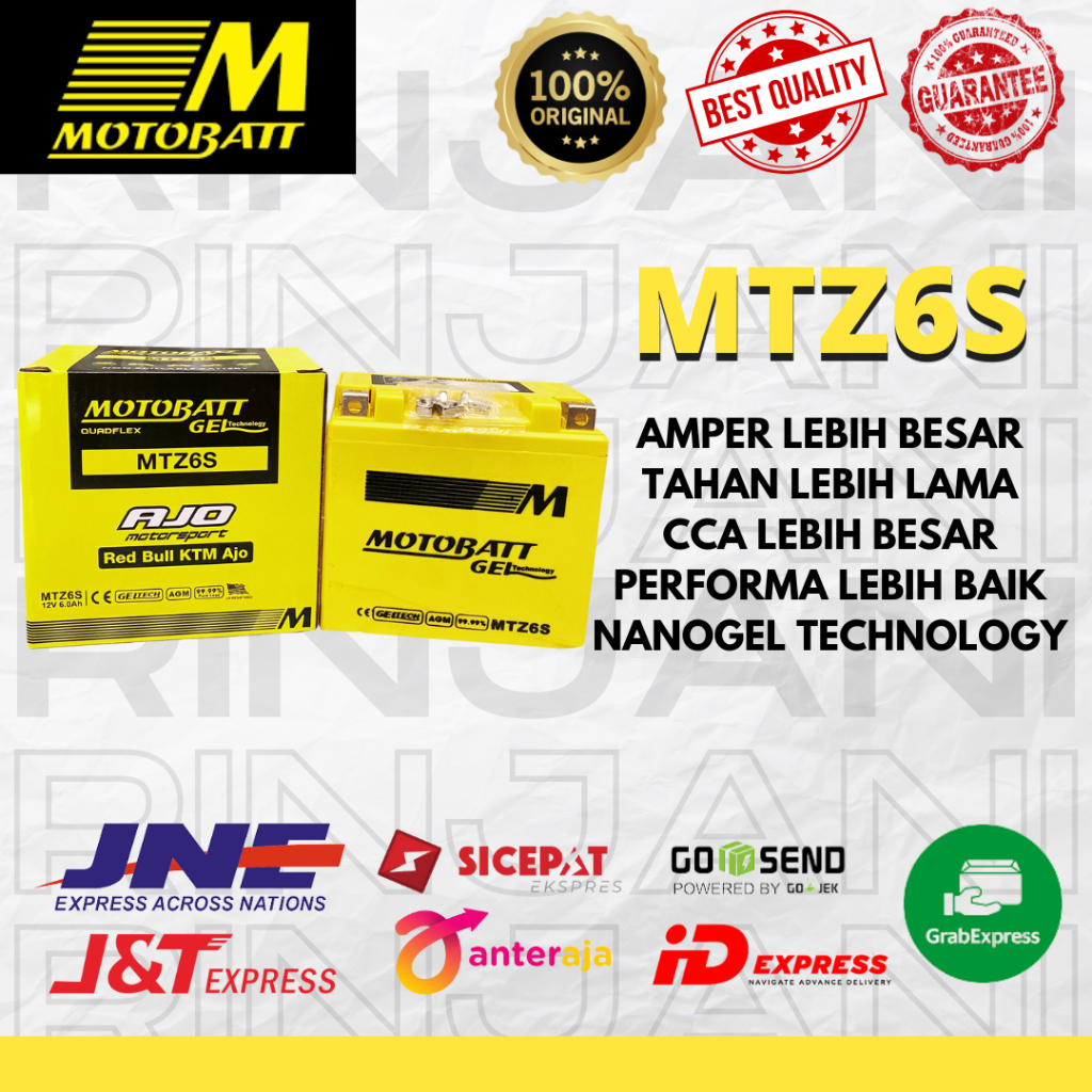 AKI MOTOBATT ORIGINAL MTZ6S VARIO CBR 150/GSX150/VARIO 125/VARIO 150-Aki motobat-aki motobatt origin