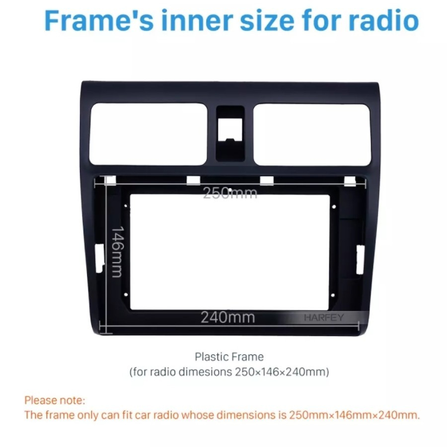 Frame head unit Suzuki swift 2003-2010 10 inch / Frame headunit suzuki swift