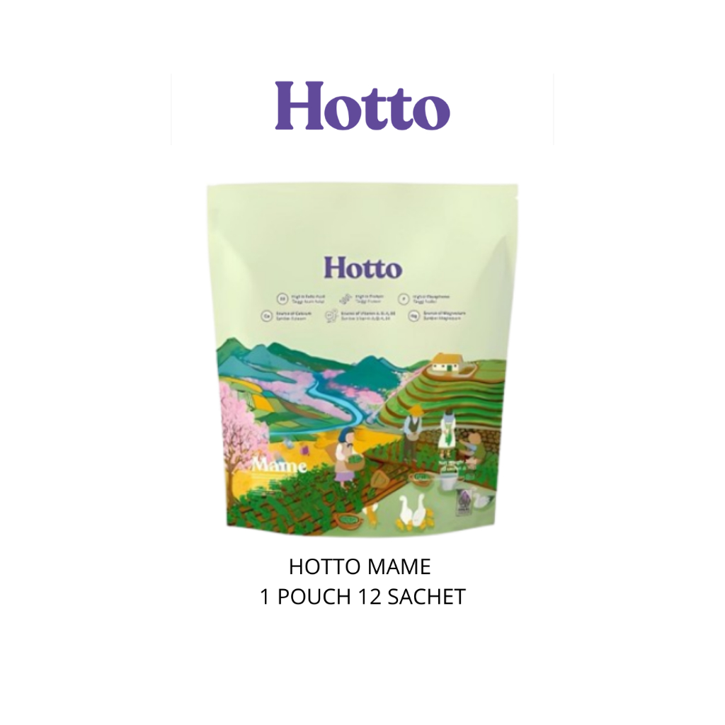

HOTTO MAME PROTEIN MULTIGRAIN WITH EDAMAME 1 POUCH 12 SACHET