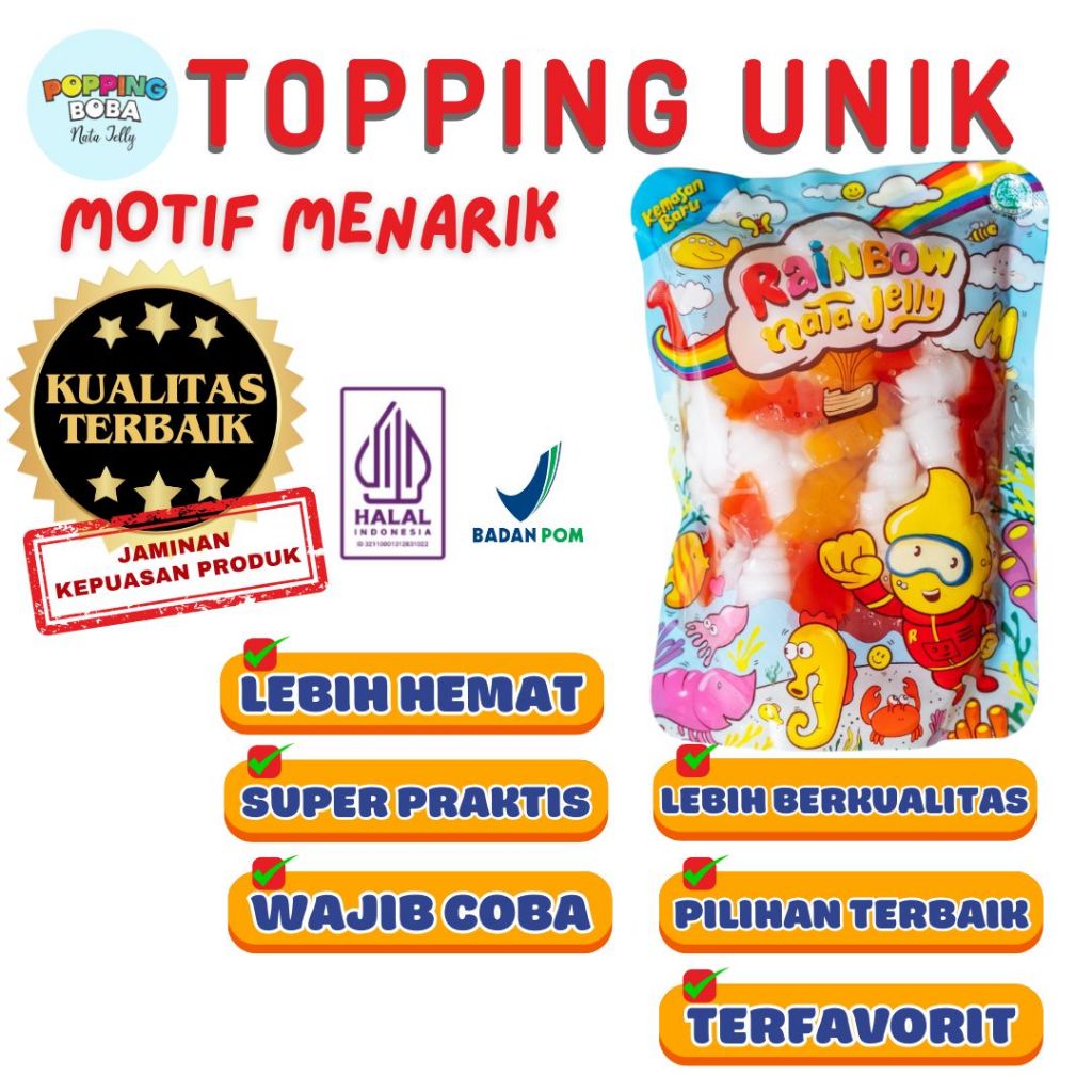 

Boba Bubble Tapiocapearl Cendol Selasih - Jelly Motif Ice Cream Untuk Topping Minuman Cocok untuk Semua Bubuk Minuman - Popping Boba Nata Jelly