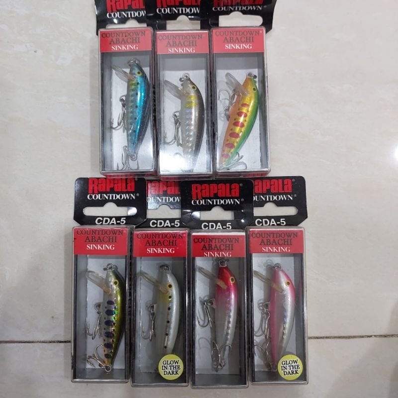umpam minnow rapala countdown abachi sinking 5cm 6gr vmc hook