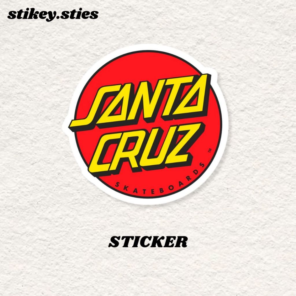

STICKER SANTA CRUZ BRAND AESTHETIC ANTI AIR VINYL / STIKER HELM LAPTOP HP MOTOR TUMBLR TAS KOPER