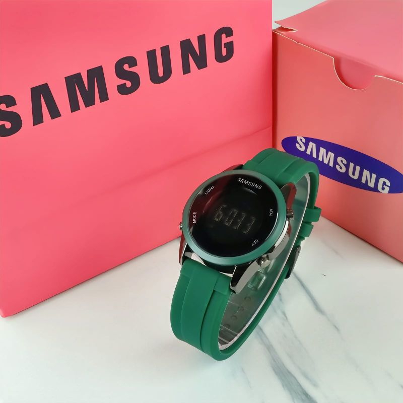 JAM TANGAN WANITA/PRIA SAMSUNG RUBBER DIGITAL
