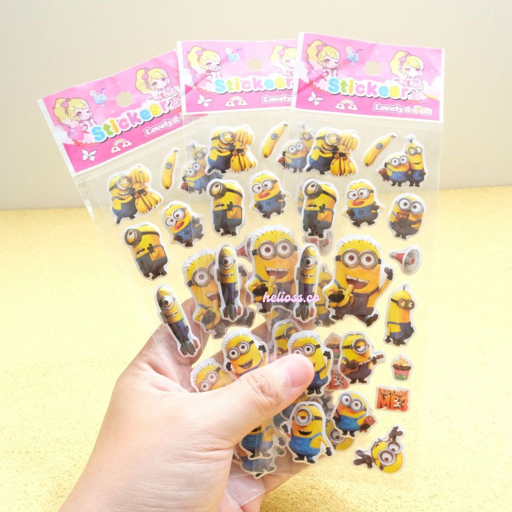 

STIKER TIMBUL MINION STIKER STICKER 3D KARAKTER MINION PISANG KUNING LUCU TERMURAH HELIOSS.CO