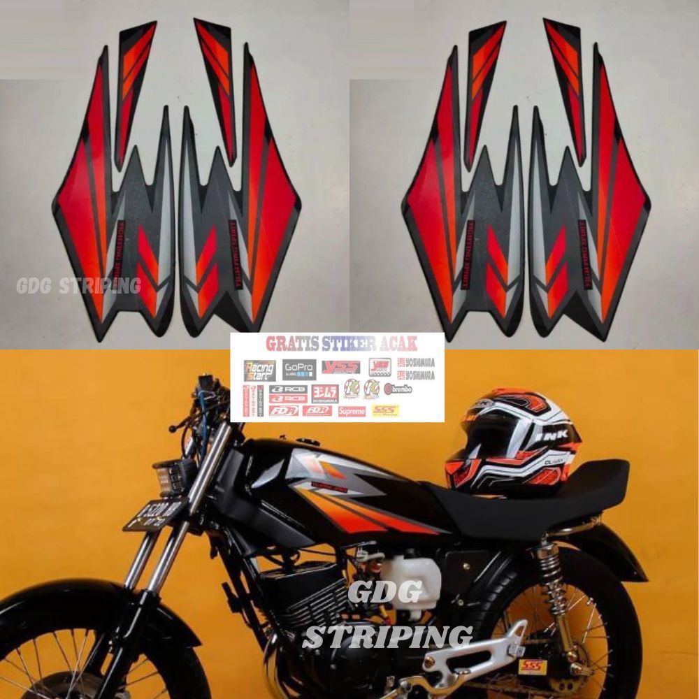 Striping Stiker Yamaha Rx King 2002 Oren Murah GDG