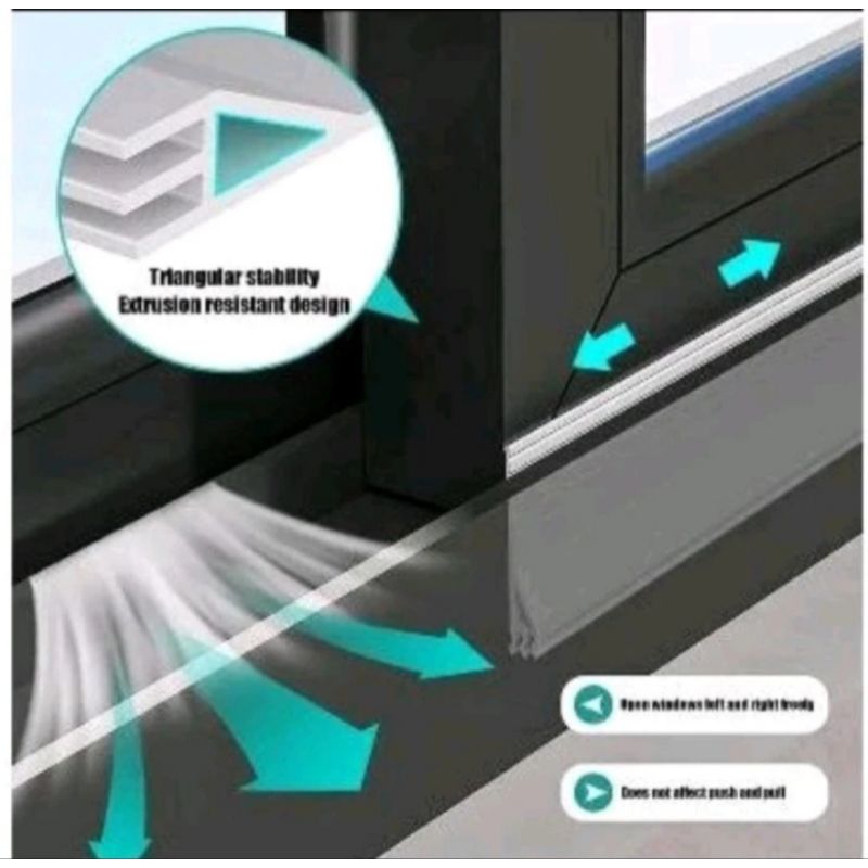 SILICON PENUTUP CELAH BAWAH PINTU JENDELA  SLIDE SELA SILICON SLIDING