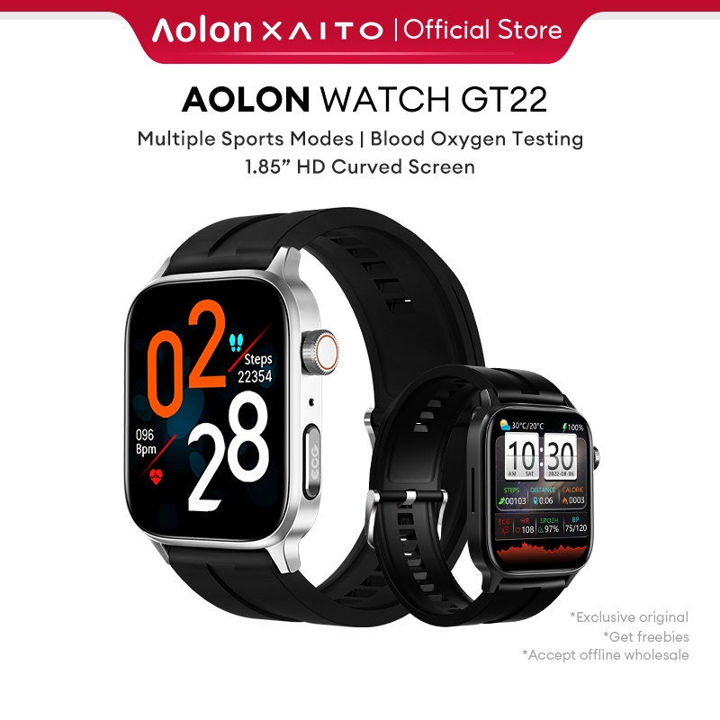 Aolon GT22 Medical Smart Watch Monitor EKG Glukosa Darah Denyut Jantung Pelacakan GPS Oksigen Darah