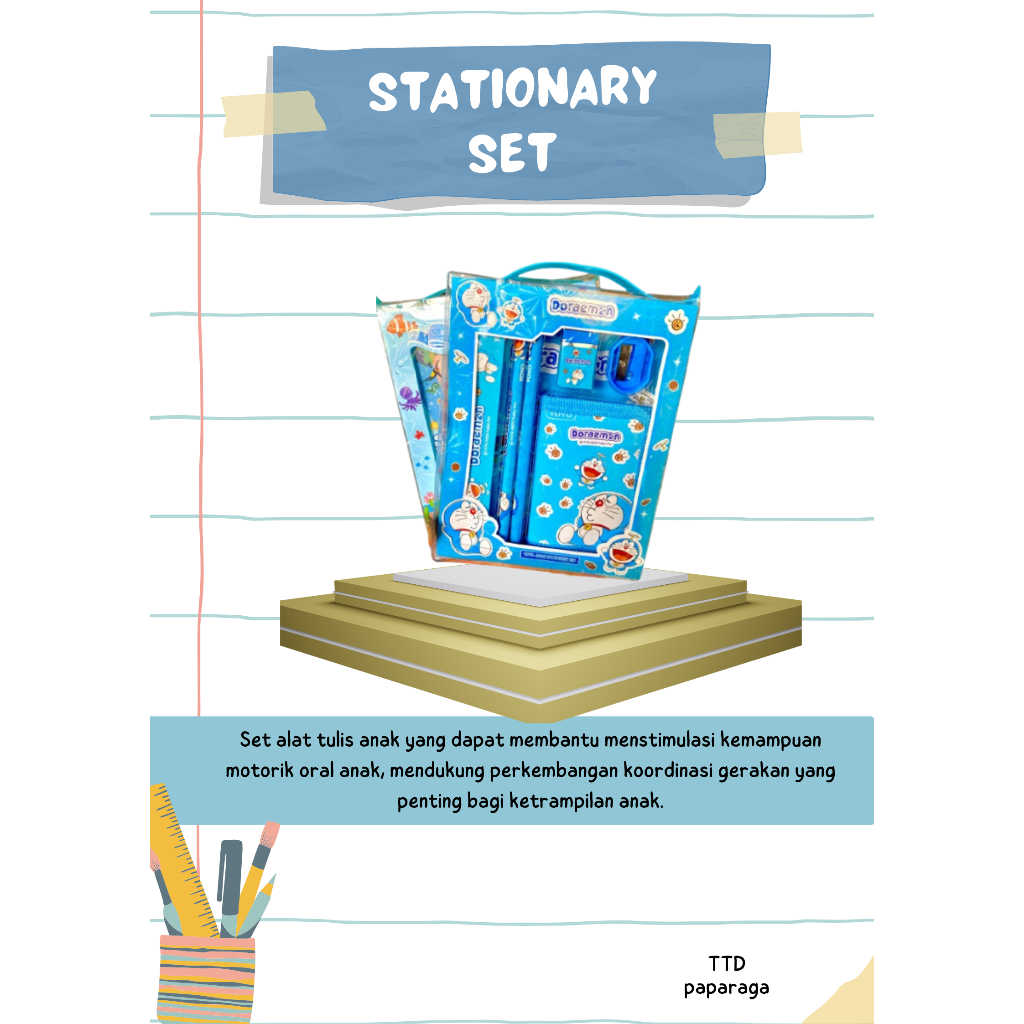 

Set Alat tulis belajar anak Paket Stimulasi Oromotor