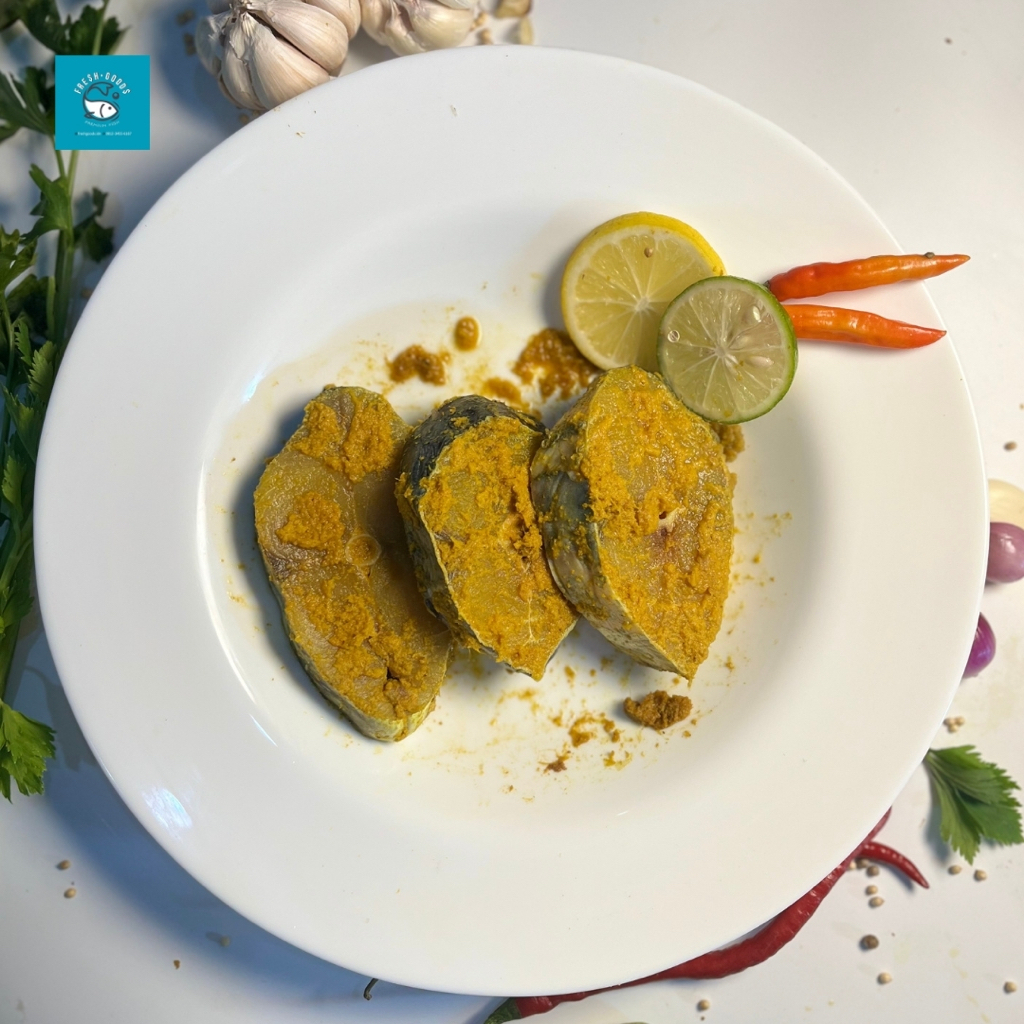 

Ikan Tenggiri Steak Bumbu Kuning / Ikan Tenggiri Siap Goreng / Ikan Tengiri Bumbu DIJAMIN SEGAR dan BERKUALITAS by FreshGoods Jakarta Barat