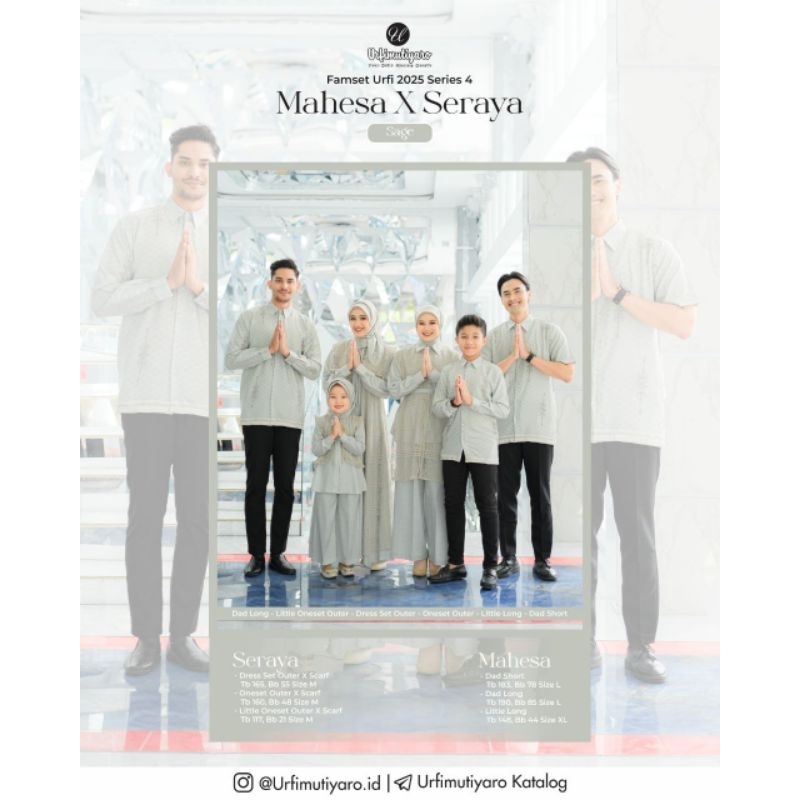 Mahesa Seraya Sarimbit Keluarga by Urfimutiyaro Sarimbit Lebaran Keluarga Terbaru