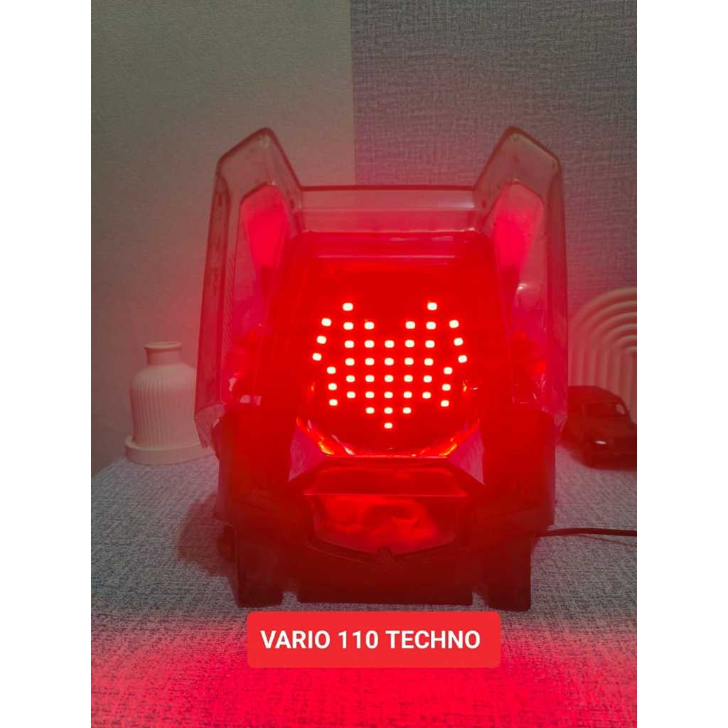 TLM STOPLAMP RUNNING VARIO TECHNO 110 KARBU TAHUN 2009-2012 LED LAMPU REM RUNNING VARIO TECHNO 110 8