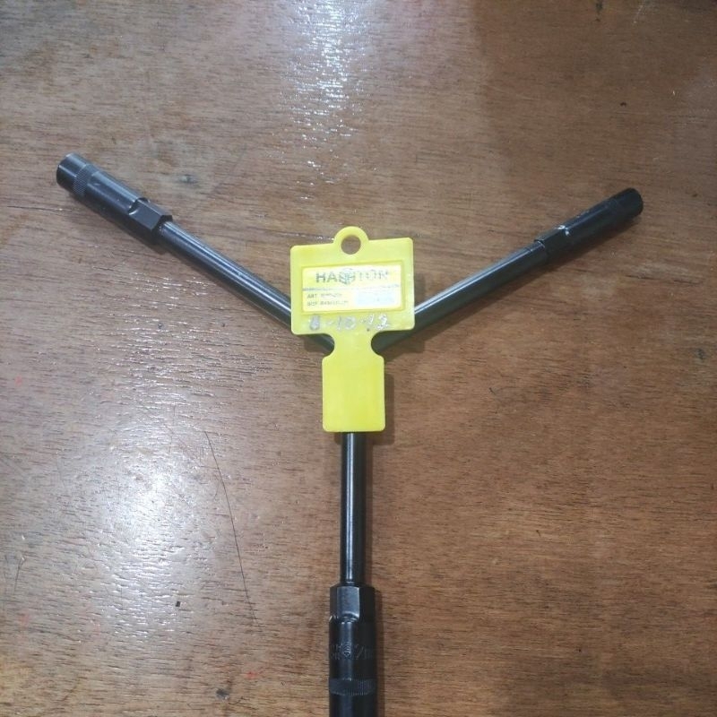 kunci y panjang 8-10 -12 hasston / kunci T model y hasston 8-10 -12 kunci y panjang