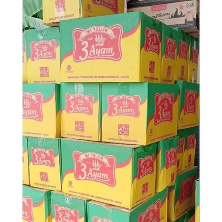 [AP] MIE TELUR CAP 3 AYAM 1 KARTON ISI 24 PCS