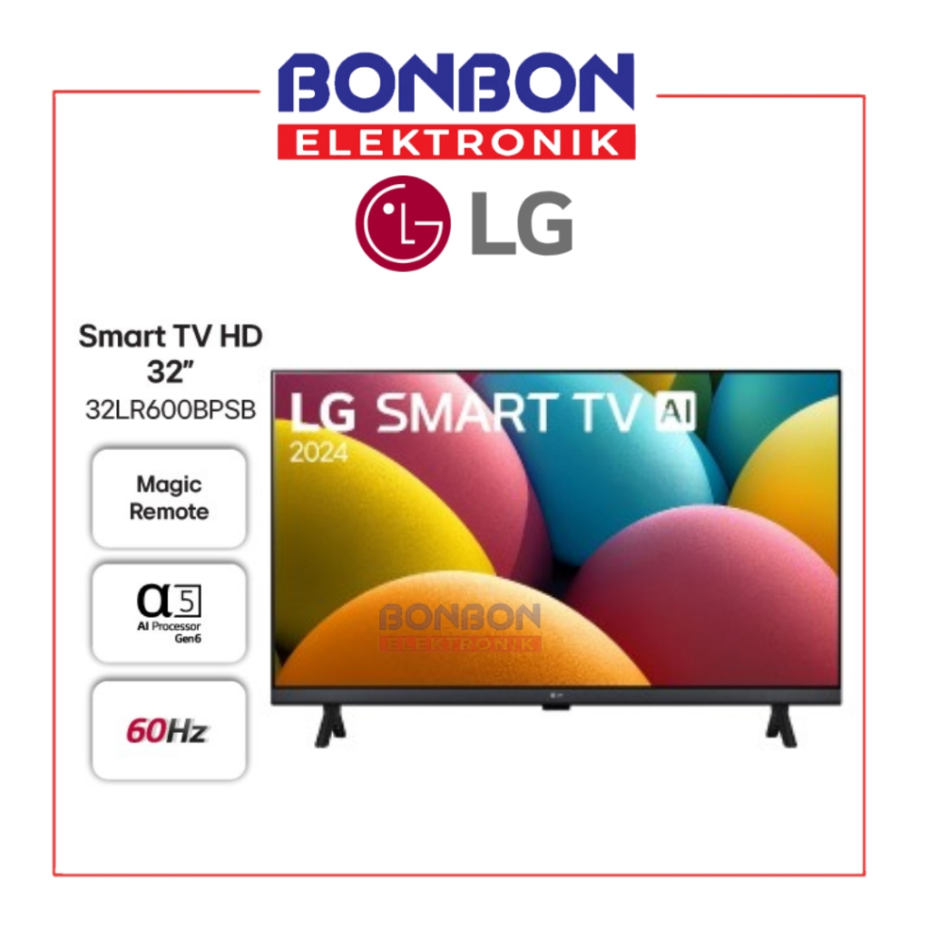 LG LED Smart TV 32 Inch 32LR600BPSB / 32LR600 / 32 LR600 BPSB - HD - Magic Remote - 60Hz Native - we