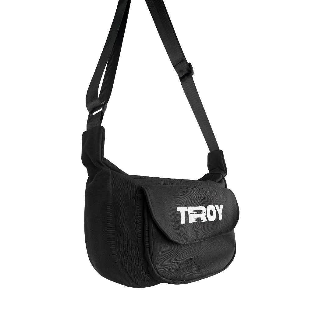Troy Company Sling Bag Black Melt Troia - Tas Selepang Slingbag Hitam SB 3070