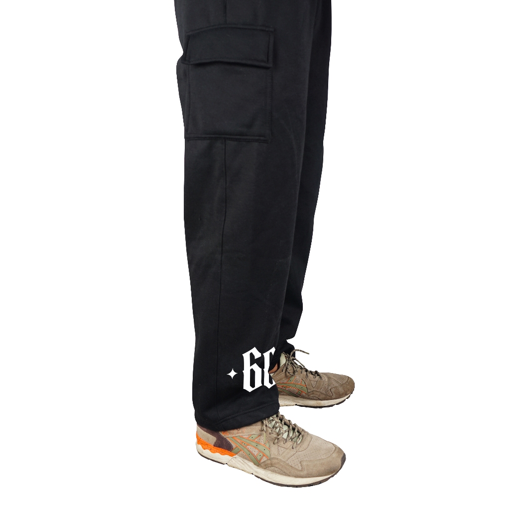 Troy Company Baggy Cargo Long Pants Black 66 - Celana Kargo Baggy Hitam LFC 3073