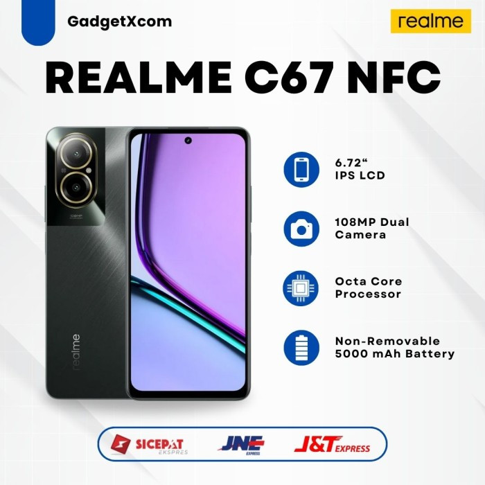 Realme C67 NFC Ponsel IPS LCD 6.72"