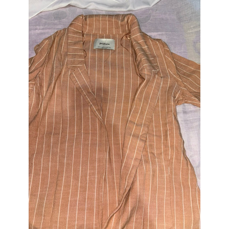 blazer stripe stradivarius preloved