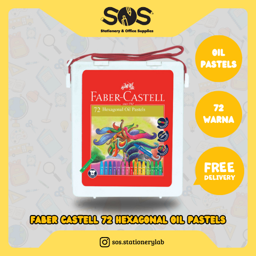 

Crayon Oil Pastels Faber Castell Hexagonal 72 Warna