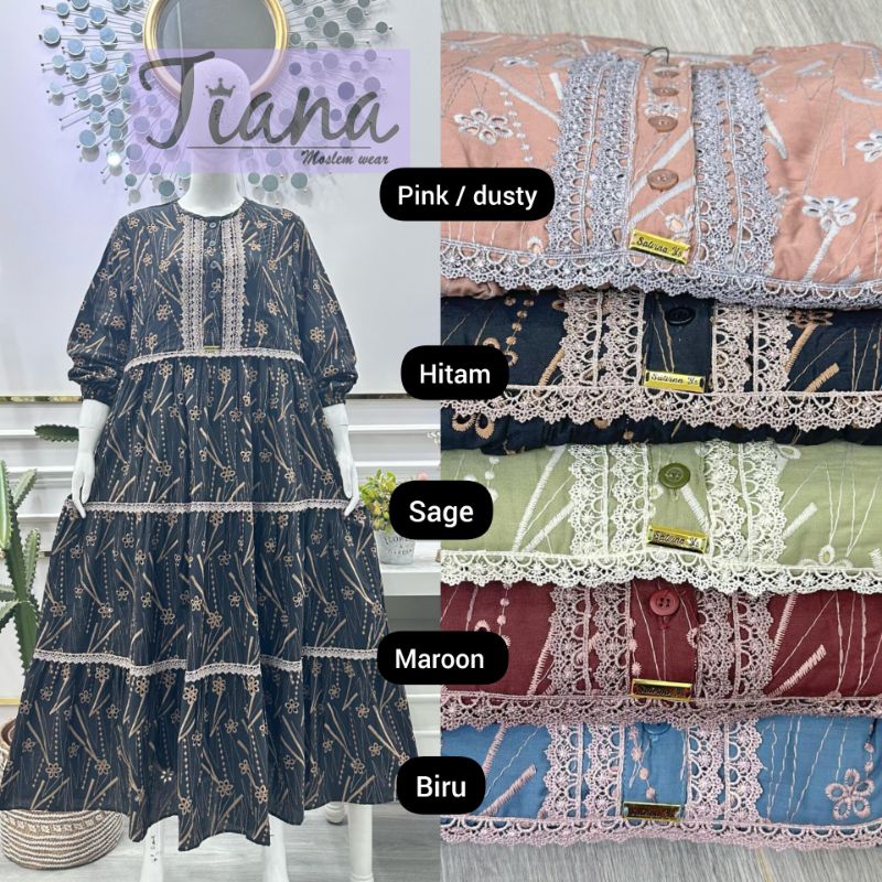 salvina midi katun bordir bolong kombinasi renda