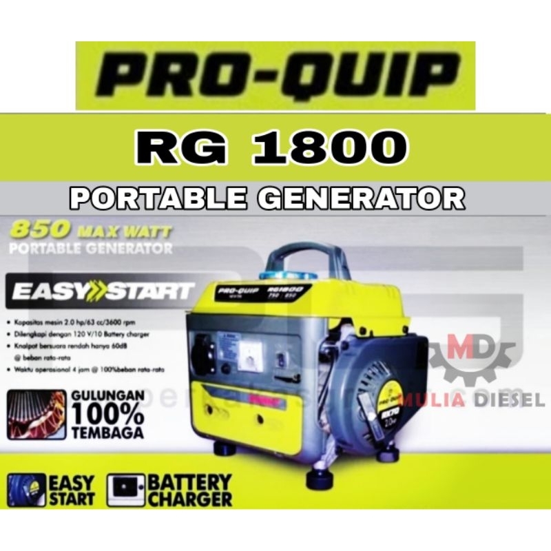 Mesin Generator Genset Listrik Motoyama Firman Proquip Ryu 1300 1350 1250 1800 DCV 2 TAK 800 WATT