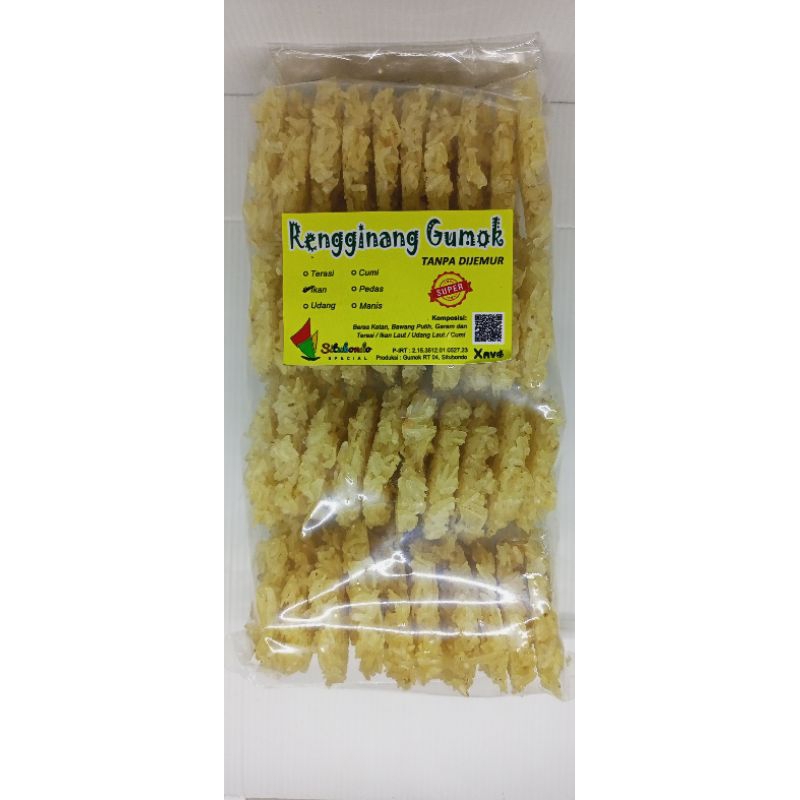 

Rengginang Ikan/bawang mentah Situbondo, tanpa dijemur, langsung digoreng, free bubble wrap