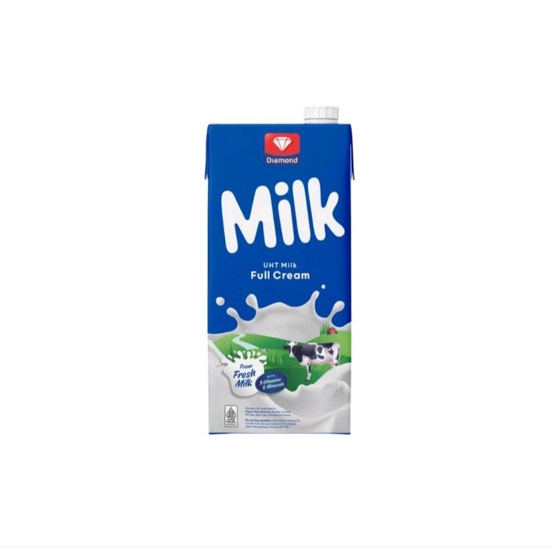 

Susu Diamond Milk 1 Liter / SUSU DIAMOND UHT FULL CREAM / RASA COKELAT 1000 ML ( 1 LITER)