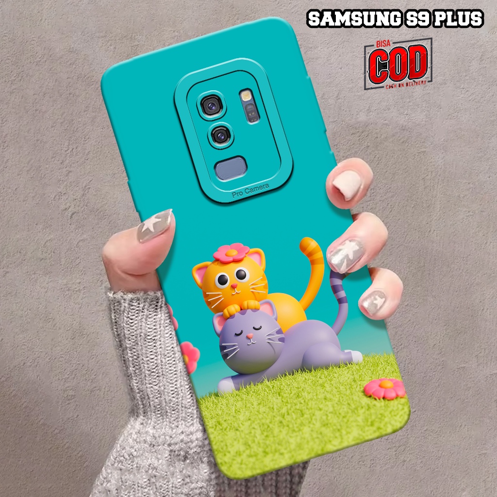 Migun Case - Case Samsung Galaxy S9 Plus - Motif Kucing - Casing Samsung Galaxy S9 Plus - Softcase H