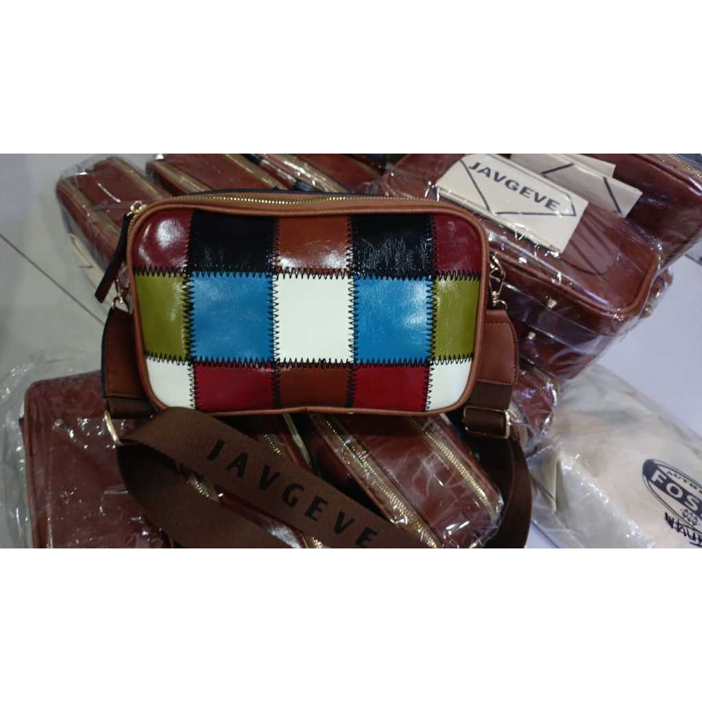 CAMBAG JAVGEVE  VINTAGE 2 RUANG ORIGINAL KULIT MANTUL