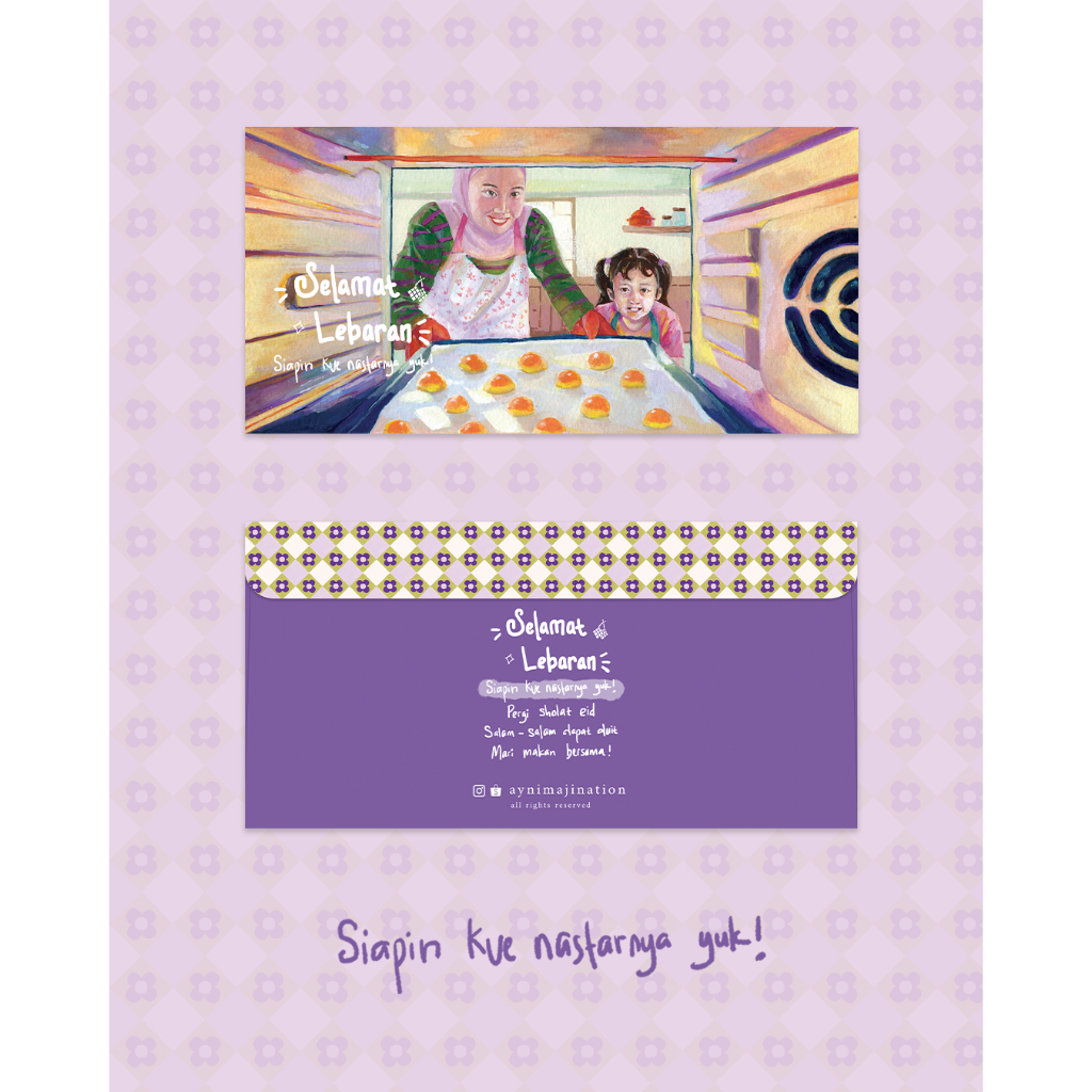 

Aynimajination Amplop Lebaran Raya 2025 Collection_Siapin Kue Nastarnya Yuk AMP2501