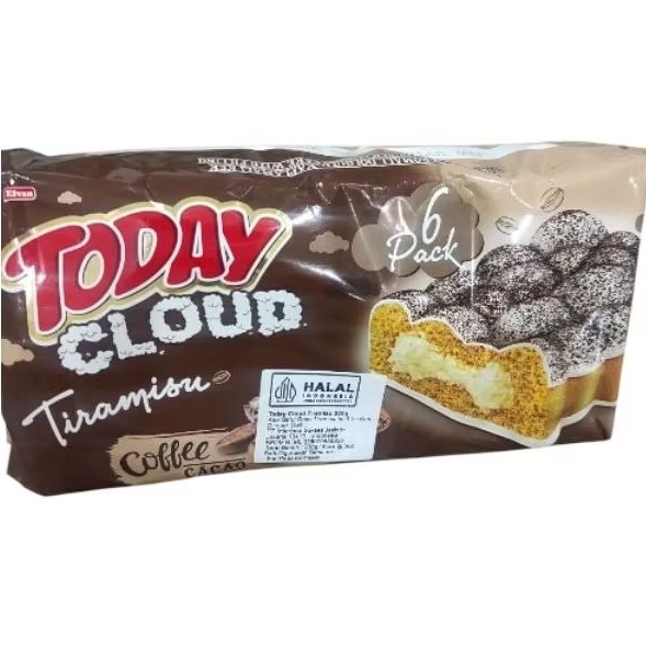 

Elvan Today cloud tiramisu coffee cacao 300gr halal 50grx6pcs ti