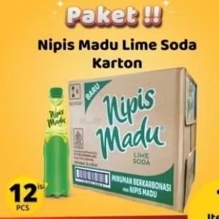 

nipis madu Lime soda 1 karton isi 12 botol