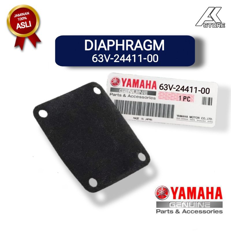 DIAPHRAGM 63V-24411-00 | diaphragma Karburator mesin tempel Yamaha 15Pk
