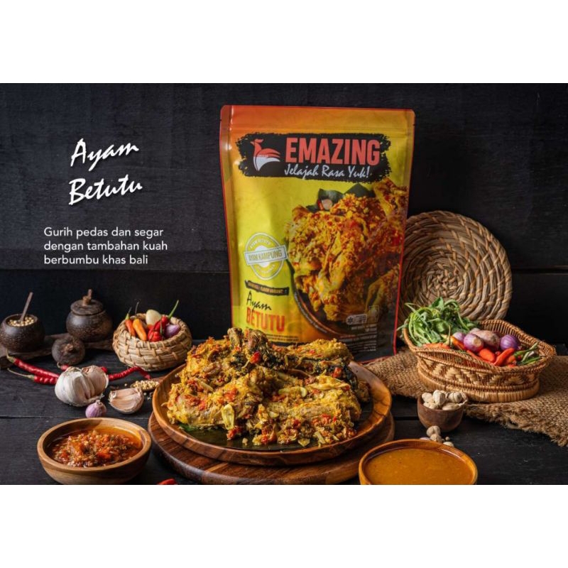 

EMAZING /AYAM BETUTU / AYAM OLAHAN 900 GRAM