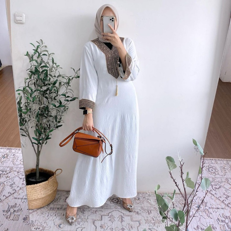 RJ3 HUMAIRA ABAYA HITAM / ABAYA TURKI / ABAYA DUBAI / ABAYA PUTIH / ABAYA REMAJA / TSANIYAH SYAEENA