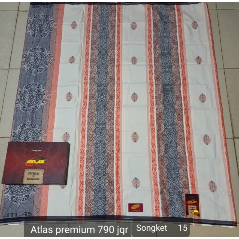 Sarung ATLAS Premium 790 Jacquard Songket Gold Terbaru